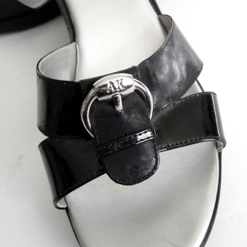 ANNE KLEIN iflex Black Leather Shoes size 6.5 - Picture 4 of 7